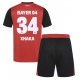 Bayer Leverkusen Granit Xhaka #34 Replike Domaci Dres za djecu 2024-25 Kratak Rukav (+ Kratke hlače)